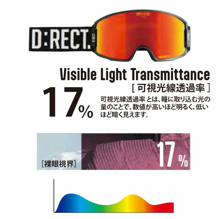 D:RECT スキー•スノボ　ゴーグル 【美品】 D:RECT ディレクト BUGGY:2 | スノーボード・アウトドアスポーツ